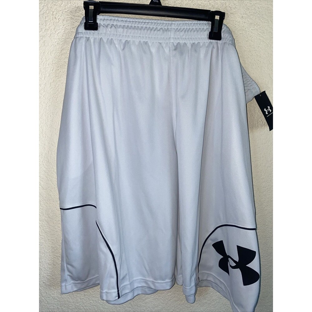 New Under Armour shorts 4XL Gym Basketball Perimeter Grey Loose 1370222 men